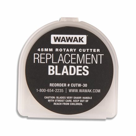 WAWAK Universal Replacement Rotary Cutter Blades - 45mm - 5/pack - WAWAK  Sewing Supplies